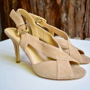 Michael Kors Tan Suede Stilletos